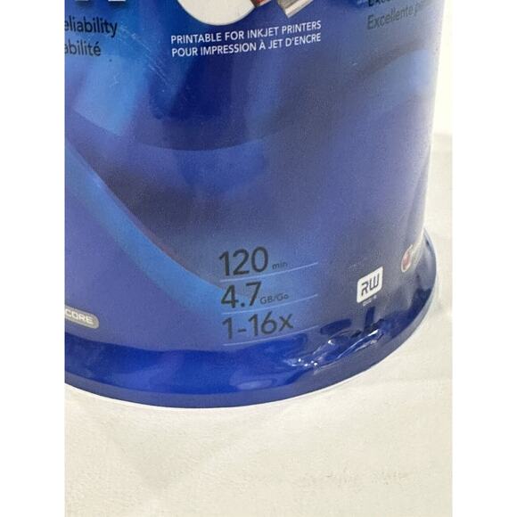 Sony DVD+R 4.7GB 120min 1-16X Recordable Blank Video Discs 100 Pack NEW SEALED - Picture 3 of 6